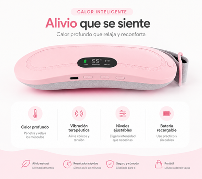 Alma+ | Cinturón Térmico Masajeador para Cólicos Menstruales